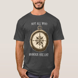 T-shirt Tous ceux qui errent ne sont pas perdus avec la co