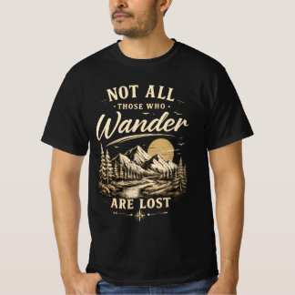 T-shirt Tous ceux qui errent ne sont pas perdus Vintage Ra