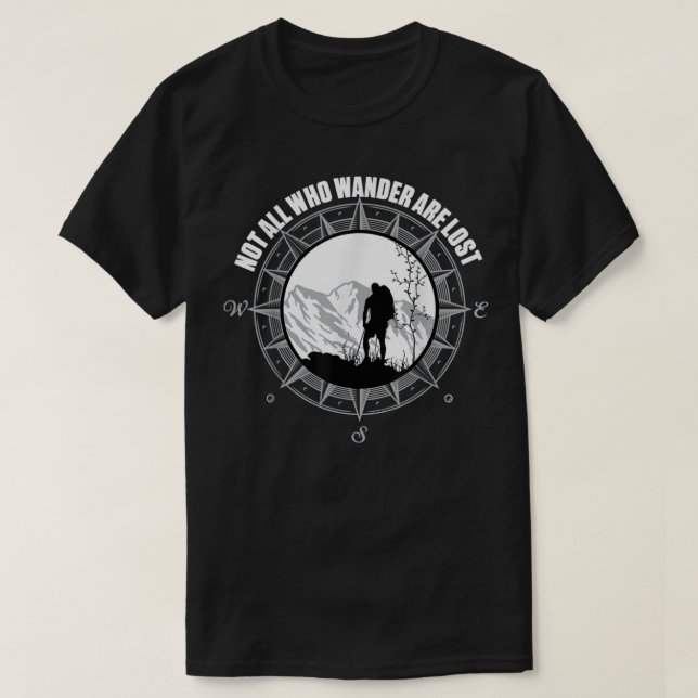 T-shirt Tous Ceux Qui Se Promènent Ne Sont Pas Perdus Rand (Design devant)