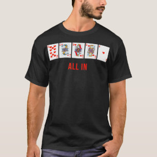 T-shirt Tous dans Royal Flush Poker Designer Cool 