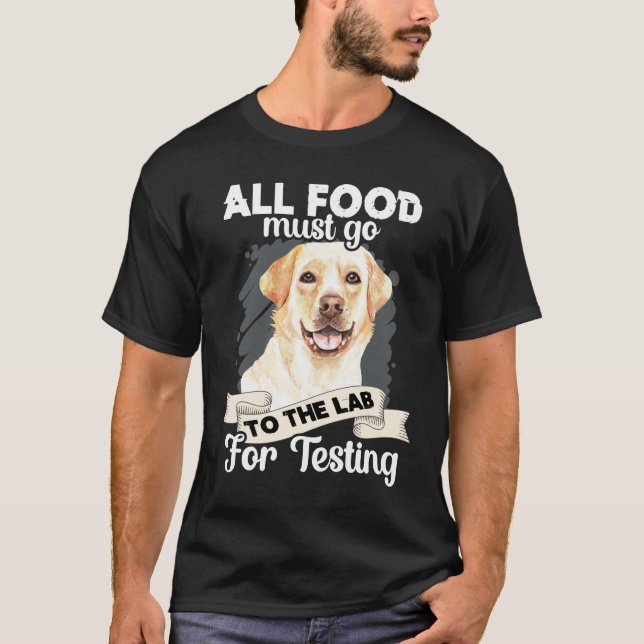 T-shirt Tous Les Aliments Doivent Aller Au Laboratoire Pou (Devant)