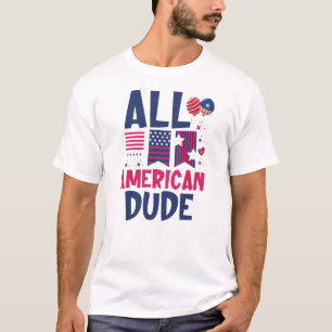 T-shirt Tous les américains Dude-96993