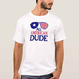 T-shirt Tous les Américains Dude Patriotic