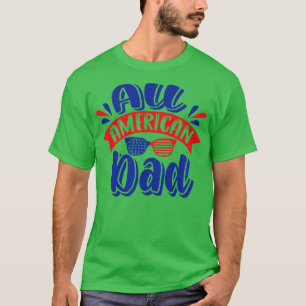 T-shirt Tous les américains papa US lunettes de soleil dra