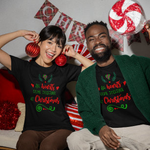 T-shirt Tous Les Coeurs Se Réunissent À Noël Unisex