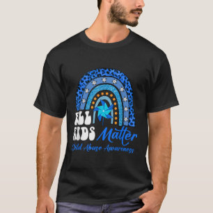 T-shirt Tous les enfants - Pinwheel Blue Rainbow Child Abu