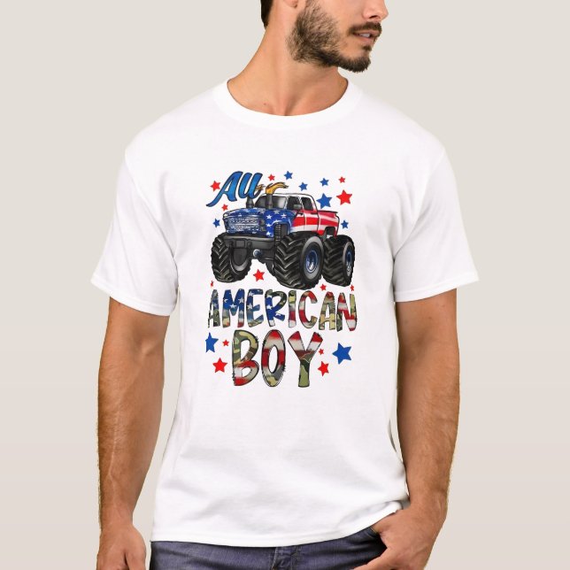 T-shirt Tous les garçons américains 4 juillet (Devant)