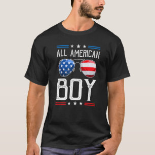 T-shirt Tous les garçons américains 4 juillet lunettes de 