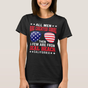 T-shirt Tous Les Hommes Sont Créés Egalement Seal Beach Ca