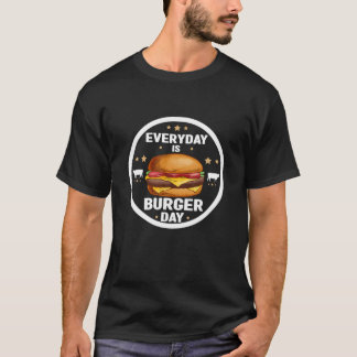 T-shirt Tous Les Jours Est Burger Jour Drôle Papa Viande B