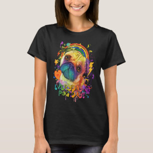 T-shirt Tous Les Jours Sont Le Jour Du Pug Humour De Race