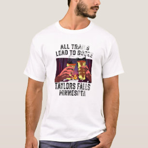 T-shirt Tous Les Sentiers Mènent À Booze Taylors Falls Cam