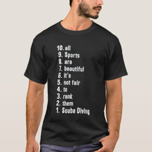 T-shirt Tous les sports sont beaux Classement Plongée en s