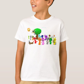 T-shirt Tous les Sprunki en 3D Simon Oren Funbot Pinki Wen