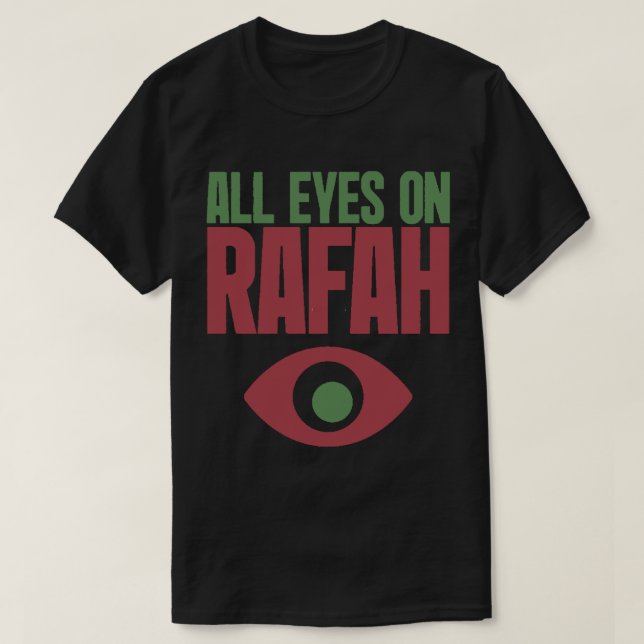 T-shirt Tous Les Yeux Sur Rafah (Palestine Libre) (Design devant)