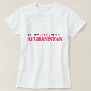 T-shirt Tous mes x et o sont en Afghanistan