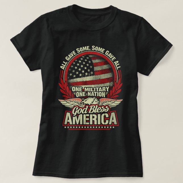 T-shirt Tous Ont Donné Certains Ont Donné À Tous Les Milit (Design devant)