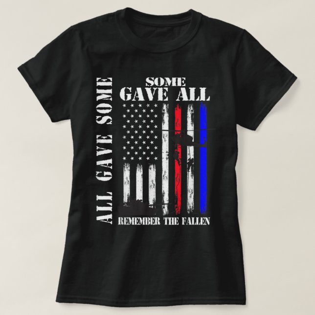 T-shirt Tous Ont Donné Certains Ont Donné Tous Le Mémorial (Design devant)