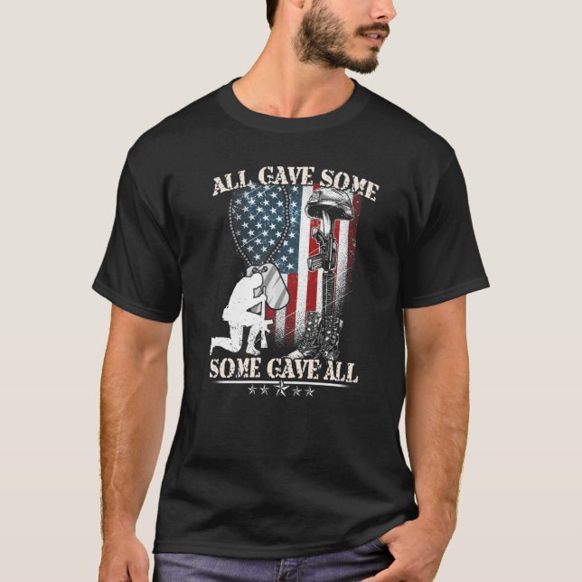 T-shirt Tous ont donné certains ont donné tous les vétéran (Devant)