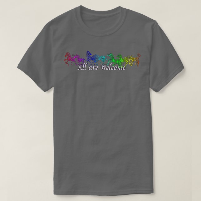 T-shirt Tous sont les bienvenus (Design devant)