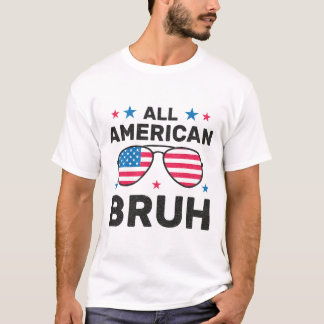 T-shirt Tout à fait américain, lunettes de soleil patrioti