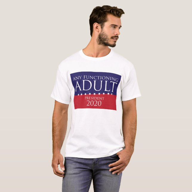 T-shirt Tout adulte de fonctionnement pour le Président (Devant entier)