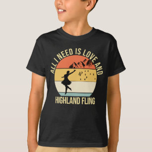 T-shirt Tout ce dont j'ai besoin, c'est de l'amour et du c