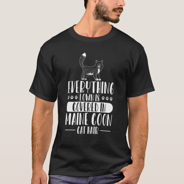 T-shirt Tout Ce Que Je Possède Est Couvert Dans Les Cheveu (Devant)