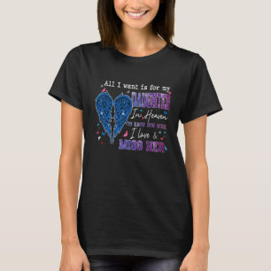 T-shirt Tout Ce Que Je Veux C'Est Pour Ma Fille Vit Dans L
