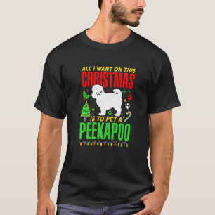 T-shirt Tout Ce Que Je Veux Pour Ce Noël, C'Est Pet Un Pee