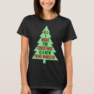 T-shirt Tout ce que je veux pour Noël, c'est un nouveau pr