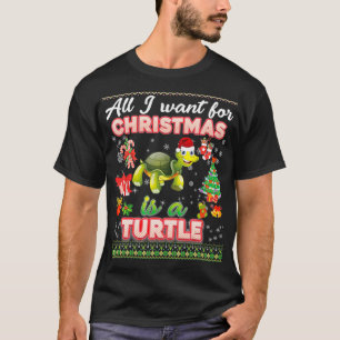 T-shirt Tout Ce Que Je Veux Pour Noël, C'Est Un Sucre Laid