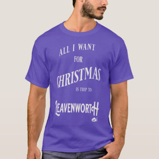 T-SHIRT TOUT CE QUE JE VEUX POUR NOËL, C'EST UN VOYAGE À Q