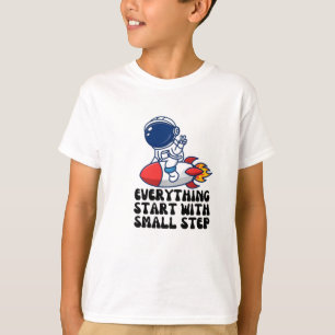 T-shirt Tout commence par un petit pas