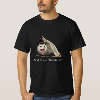 T-shirt Tout d'abord, je suis un opossum sarcastique et en