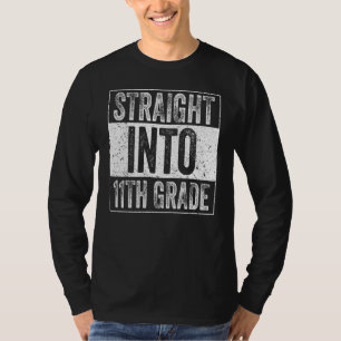 T-shirt Tout Droit À La 11E Année Retour À L'École Onzième