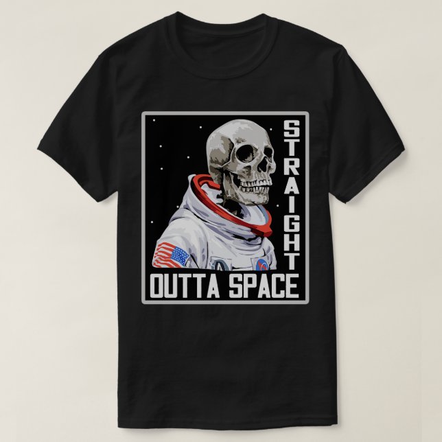 T-shirt Tout droit en dehors de l'espace (Design devant)