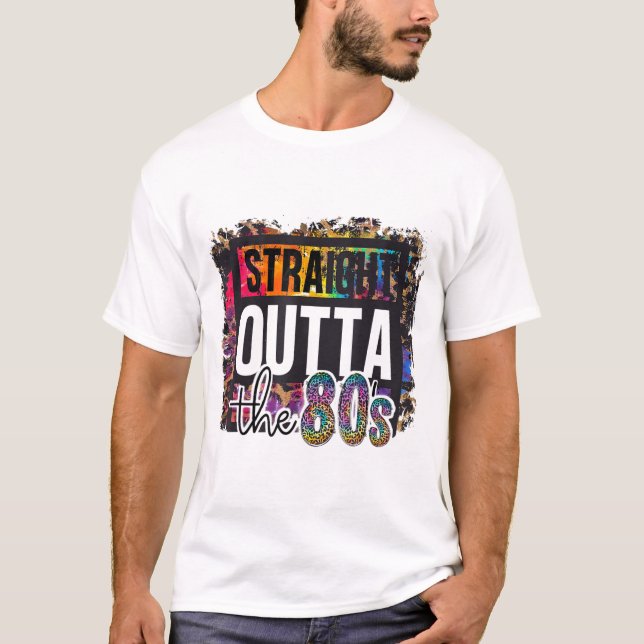 T-shirt Tout droit Les années 80 J'aime Les années 80 (Devant)