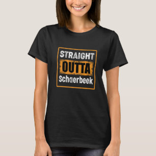 T-shirt Tout droit sorti de Schaerbeek Belgique Rétro Détr