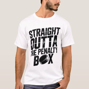 T-shirt Tout droit sorti du banc des pénalités Funny Hocke