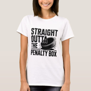 T-shirt Tout droit sorti du banc des pénalités Funny Hocke