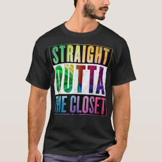 T-shirt Tout droit sorti du placard  Fierté gay LGBT
