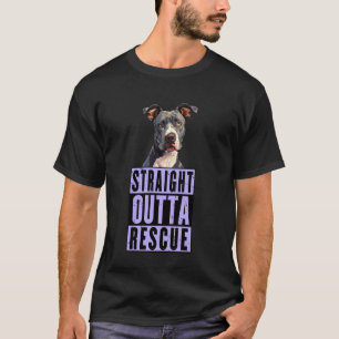 T-shirt Tout droit sorti du sauvetage Pit Bulls Hommes Fem