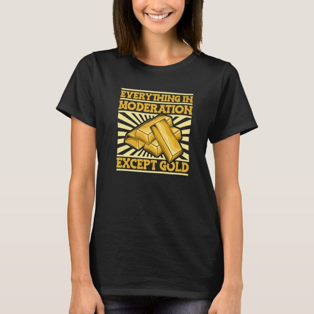 T-shirt Tout en modération sauf Gold Miner Gold M (Devant)