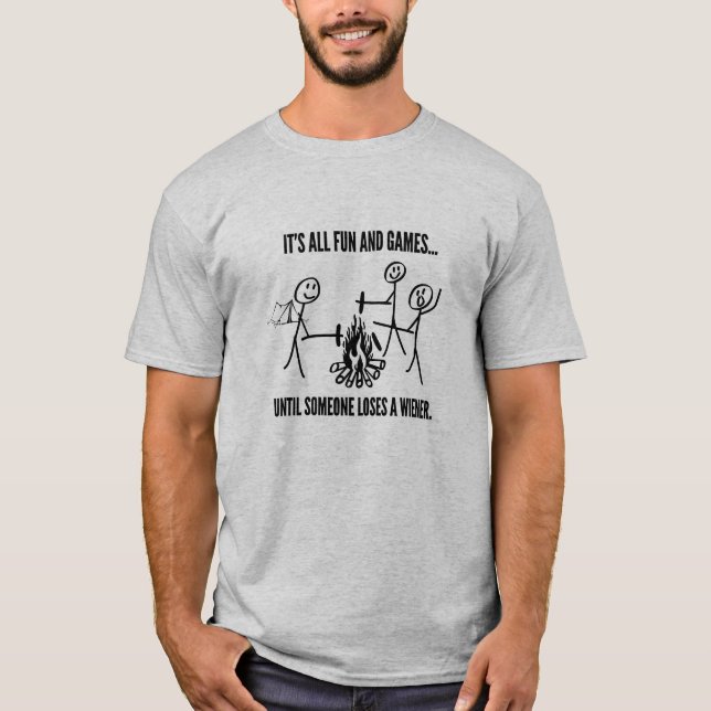 T-SHIRT TOUT EST AMUSANT JUSQU'À CE QUE QUELQU'UN PERDE UN (Devant)