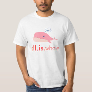 T-shirt Tout est baleine (rose, hommes)