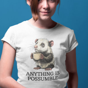 T-shirt Tout est Possible Mignon Opossum