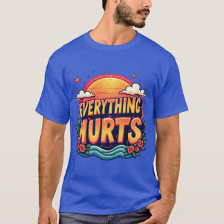 T-shirt Tout fait mal Drôle de gymnastique Tout fait mal
