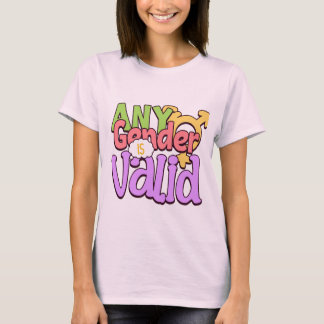 T-shirt Tout genre est valide Inclusivité genre