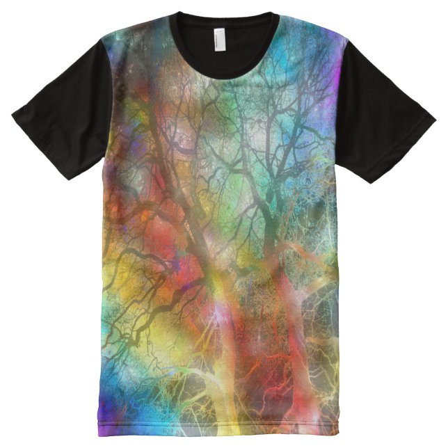 T-shirt Tout Imprimé Psychedelic Storm (Devant)
